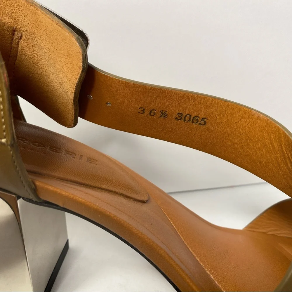 Robert clergerie abstract block heel sandals 36.5 - Picture 7 of 13